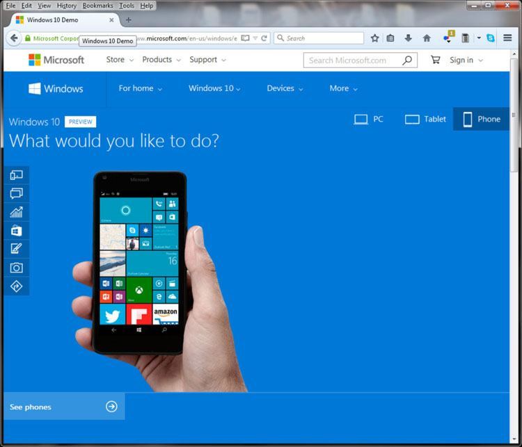 Windows 10 Phone Demo