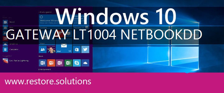 Gateway LT1004 Netbook recovery