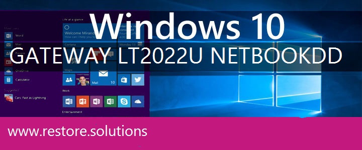 Gateway LT2022u Netbook recovery
