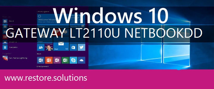 Gateway LT2110u Netbook recovery