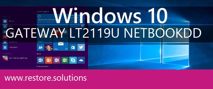 Gateway LT2119u Netbook recovery