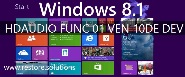 HDAUDIO\FUNC_01&VEN_10DE&DEV_000A Windows 8.1 Drivers