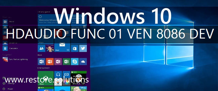 HDAUDIO\FUNC_01&VEN_8086&DEV_2803 Windows 10 Drivers
