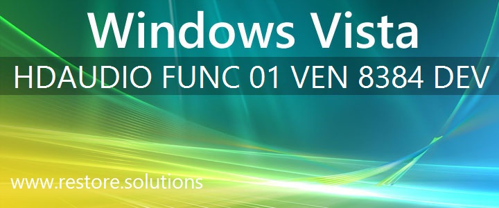 HDAUDIO\FUNC_01&VEN_8384&DEV_76A0 Windows Vista Drivers