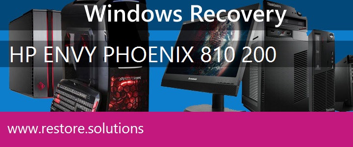 HP ENVY Phoenix 810-200 PC recovery