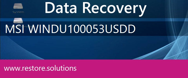 MSI Wind U100-053US Data Recovery 