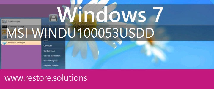 MSI Wind U100-053US Windows 7