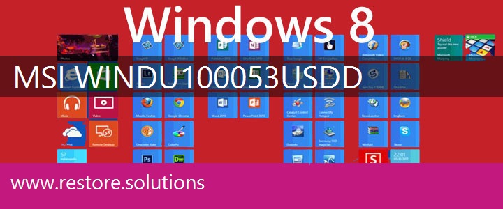 MSI Wind U100-053US Windows 8