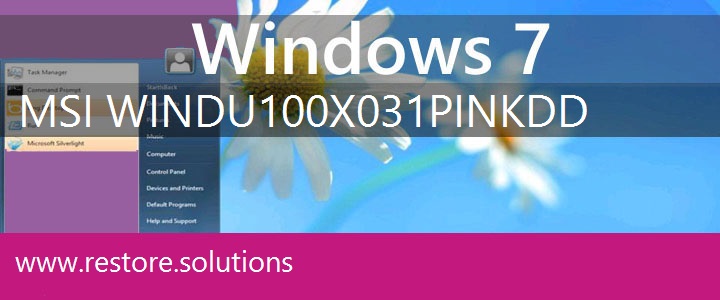 MSI Wind U100X-031 Pink Windows 7