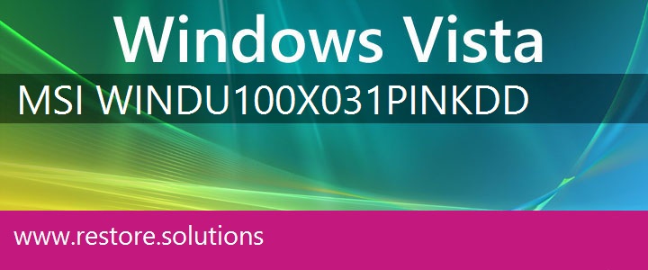 MSI Wind U100X-031 Pink Windows Vista