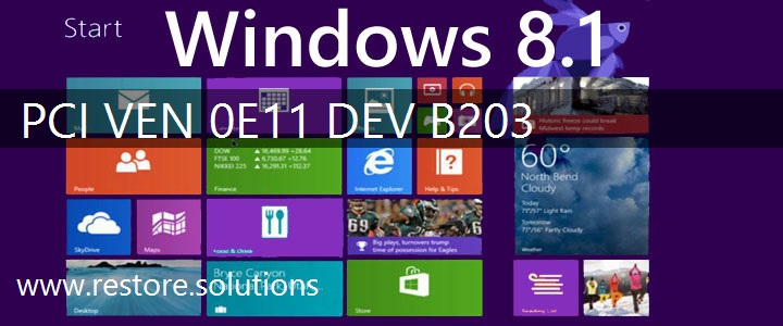 PCI\VEN_0E11&DEV_B203 Windows 8.1 Drivers