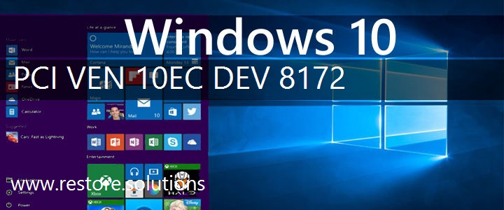 PCI\VEN_10EC&DEV_8172 Windows 10 Drivers