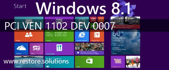 PCI\VEN_1102&DEV_0007 Windows 8.1 Drivers
