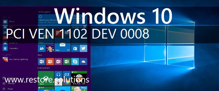 PCI\VEN_1102&DEV_0008 Windows 10 Drivers
