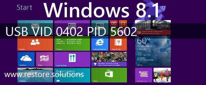 USB\VID_0402&PID_5602 Windows 8.1 Drivers
