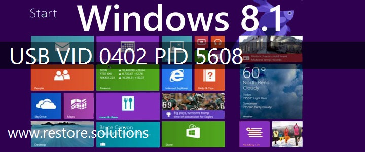 USB\VID_0402&PID_5608 Windows 8.1 Drivers