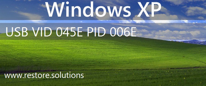 USB\VID_045E&PID_006E Windows XP Drivers