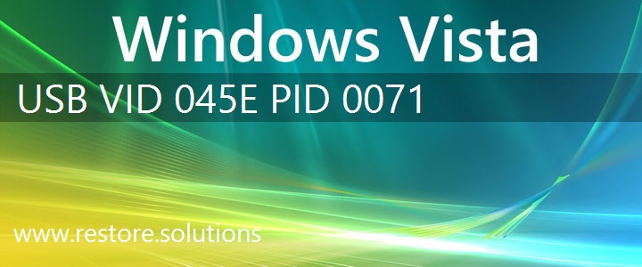 USB\VID_045E&PID_0071 Windows Vista Drivers