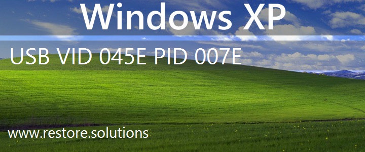 USB\VID_045E&PID_007E Windows XP Drivers