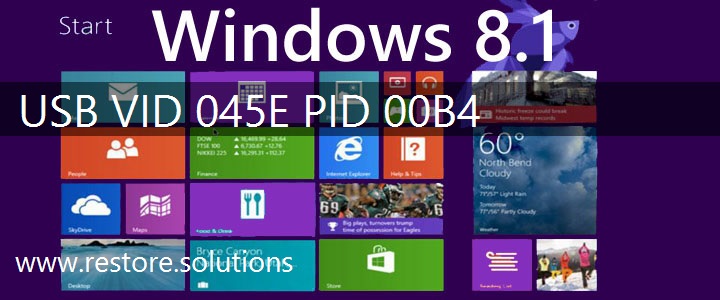 USB\VID_045E&PID_00B4 Windows 8.1 Drivers