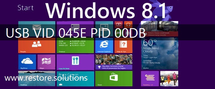 USB\VID_045E&PID_00DB Windows 8.1 Drivers