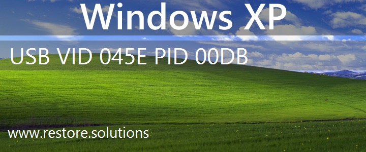 USB\VID_045E&PID_00DB Windows XP Drivers