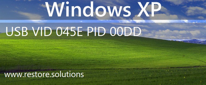USB\VID_045E&PID_00DD Windows XP Drivers