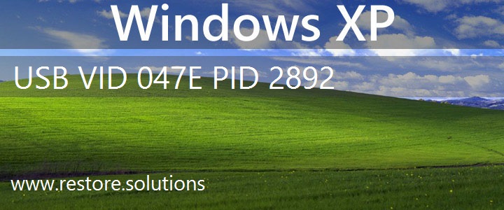 USB\VID_047E&PID_2892 Windows XP Drivers