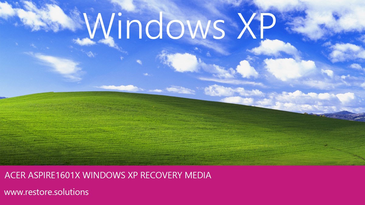 Acer Aspire 1601X Windows® XP screen shot