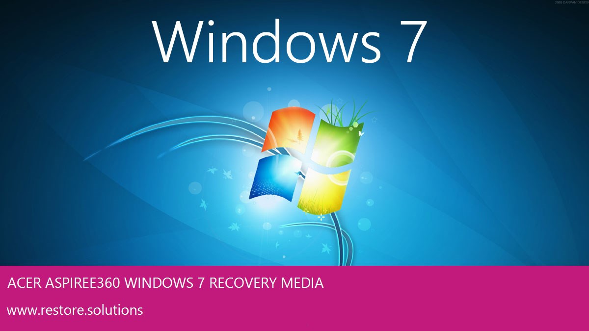 Acer Aspire E360 Windows® 7 screen shot