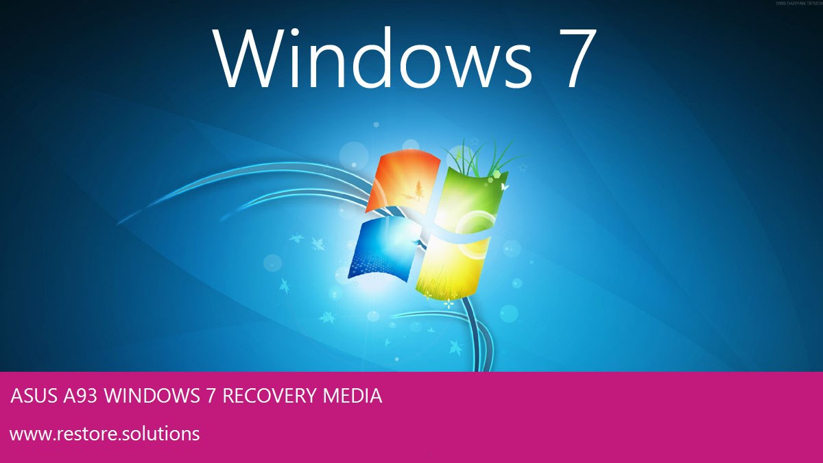 Asus A93 Windows® 7 screen shot