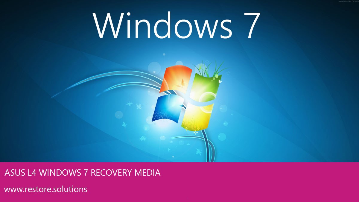 Asus L4 Windows® 7 screen shot