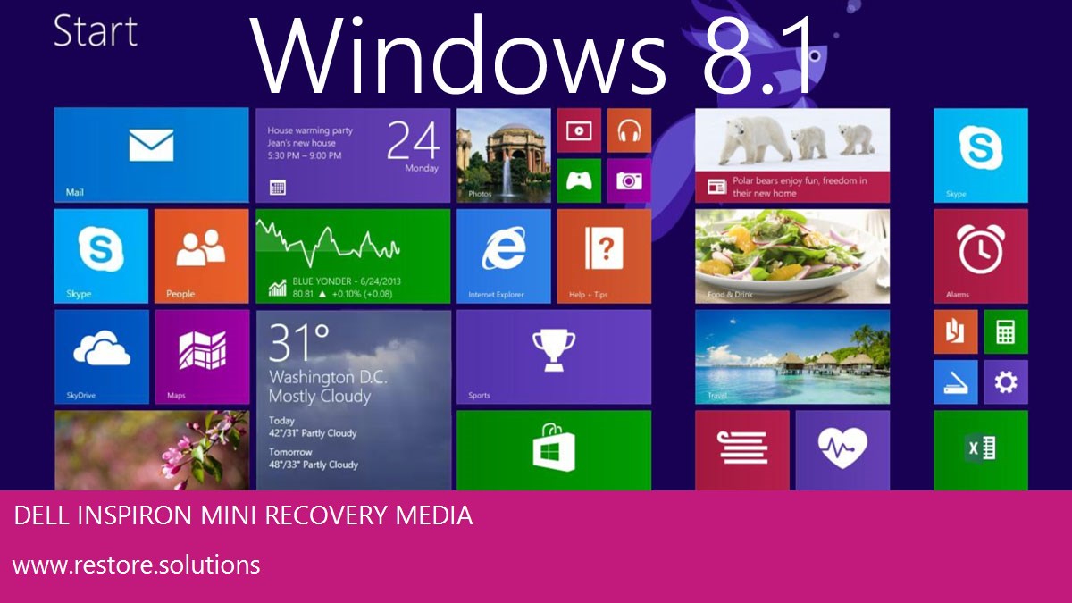 Dell Inspiron Mini Windows® 8.1 screen shot