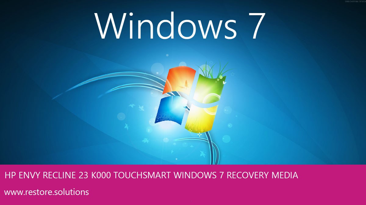 HP ENVY Recline 23-k000 TouchSmart Windows® 7 screen shot