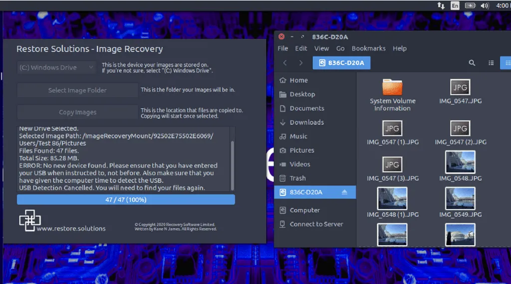 image photo recovery backup and compy complete