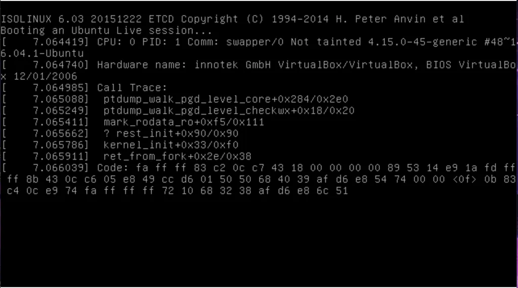 linux next boot loader screen