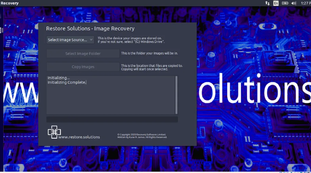 image photo recovery select device screen