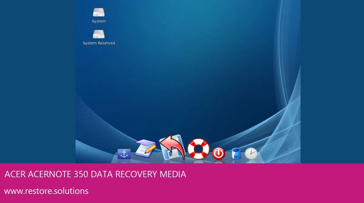 Acer AcerNote 350 Windows Vista screen shot