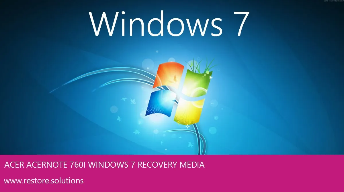 Acer AcerNote 760I Windows 7 screen shot
