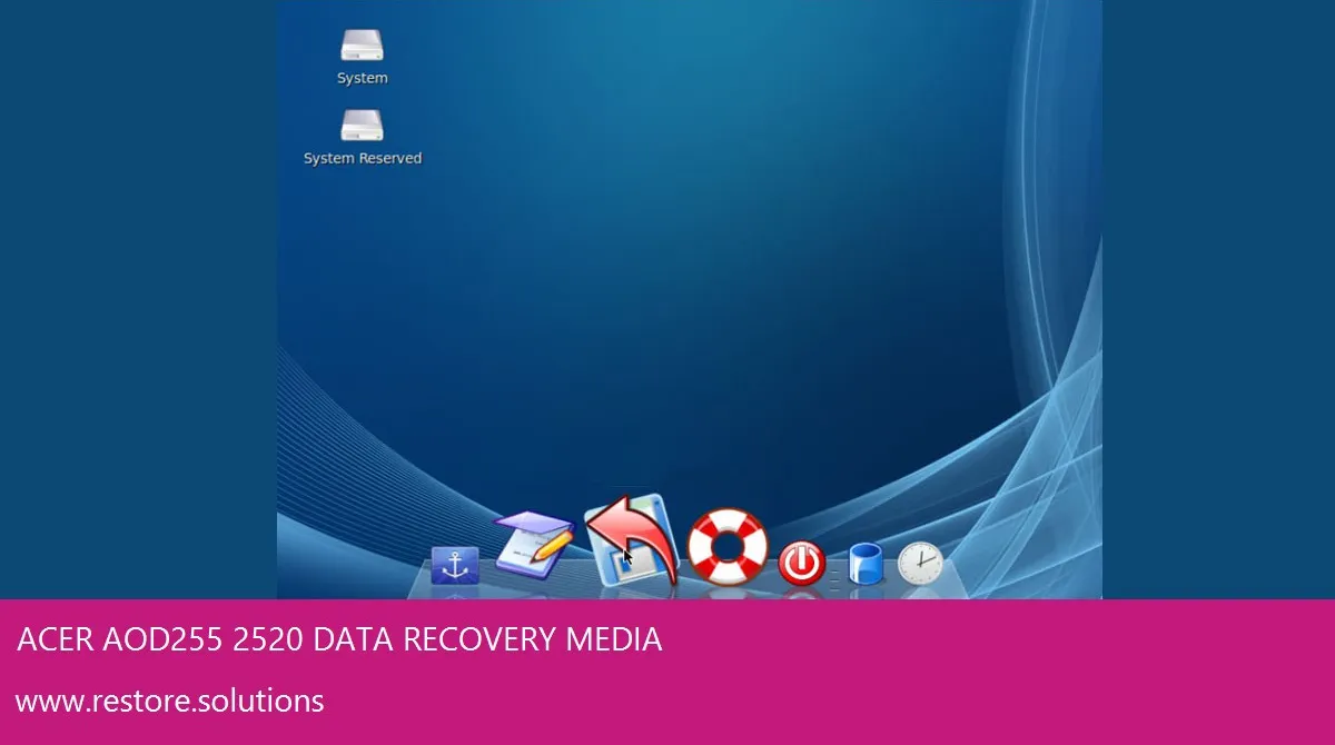 Acer AOD255-2520 Windows Vista screen shot