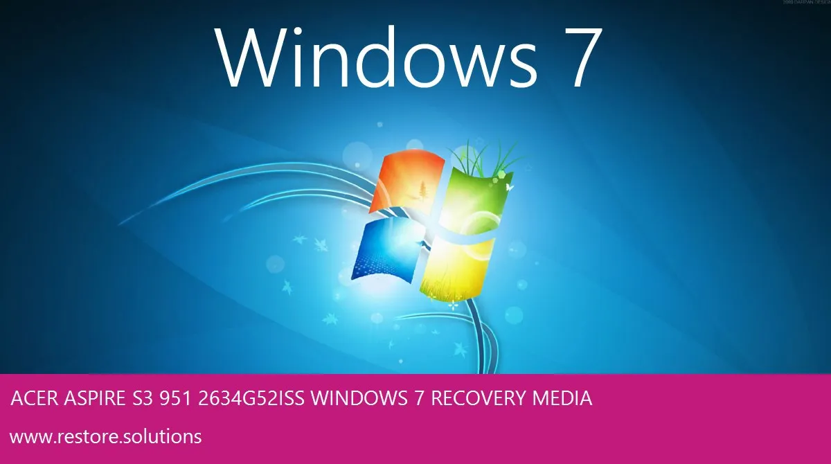 Acer Aspire S3-951-2634G52iss Windows 7 screen shot