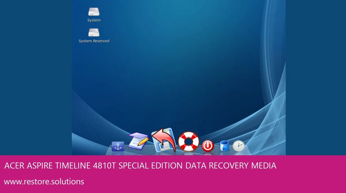 Acer Aspire Timeline 4810T Special Edition Windows Vista screen shot