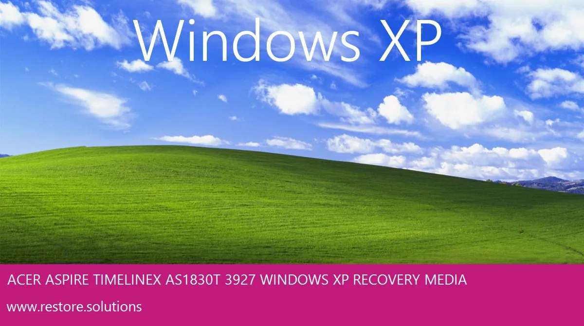 Acer Aspire Timelinex As1830t-3927 Windows XP screen shot