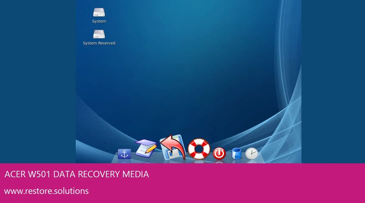 Acer W501 Windows Vista screen shot