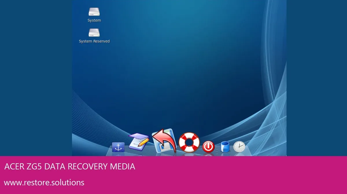 Acer Zg5 Windows Vista screen shot