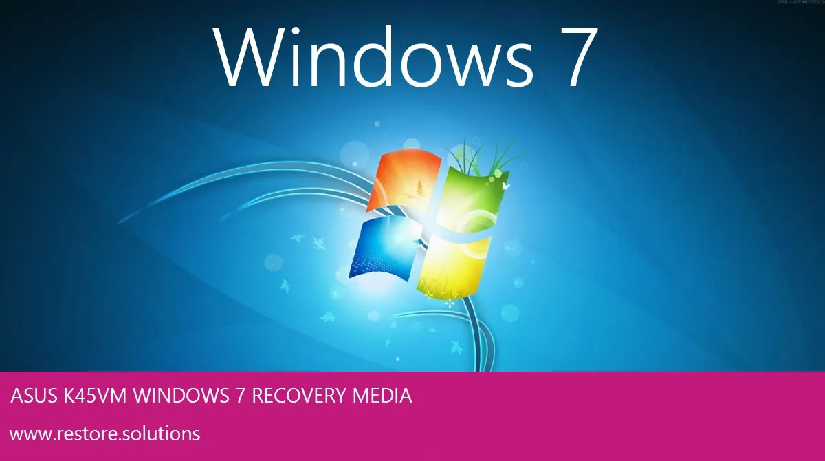 Asus K45VM Windows 7 screen shot