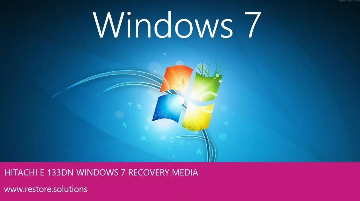 Hitachi E-133DN Windows 7 screen shot