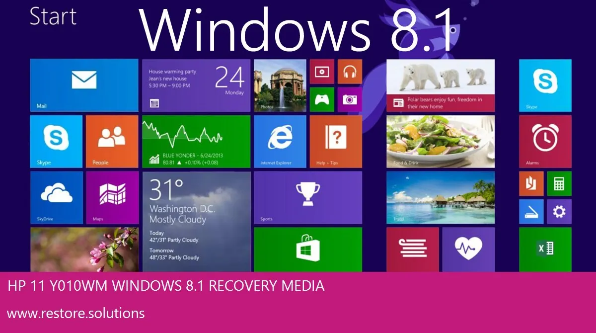 HP 11-Y010WM Windows 8.1 screen shot