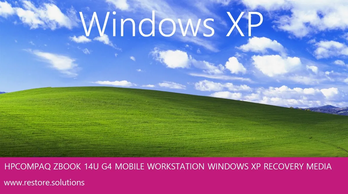 HP Compaq ZBook 14u G4 Mobile Workstation Windows XP screen shot