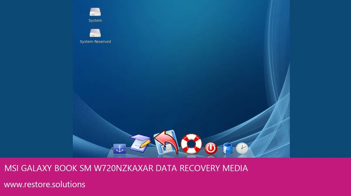 MSI Galaxy Book SM-W720NZKAXAR Windows Vista screen shot